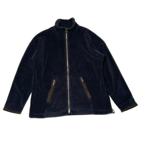Barbour Mens Country Fleece Jacket Size M Navy
